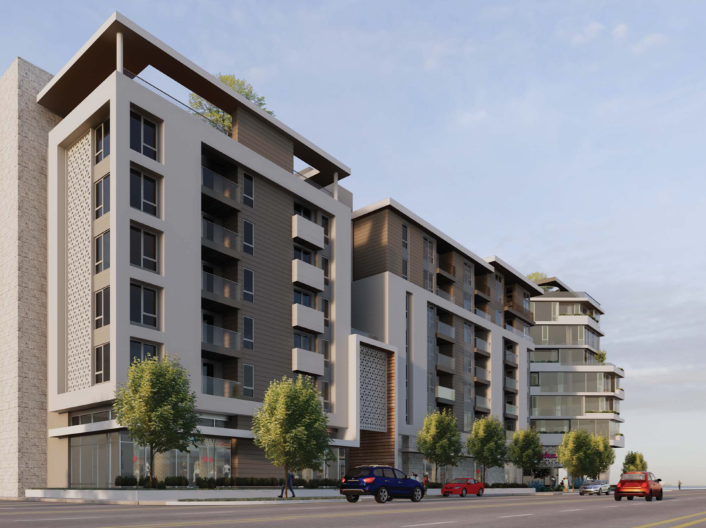 Commercial buildings cleared for mixed-use complex at 6330